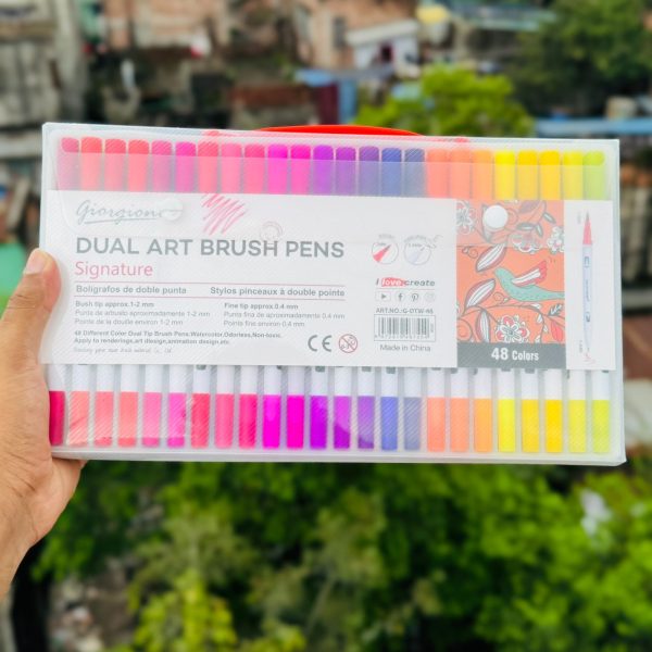 Giorgione Dual Art Brush Pens 48pc G-DTW-48