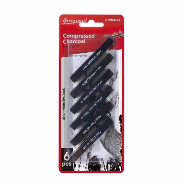 Giorgione Compressed Charcoal 6pc