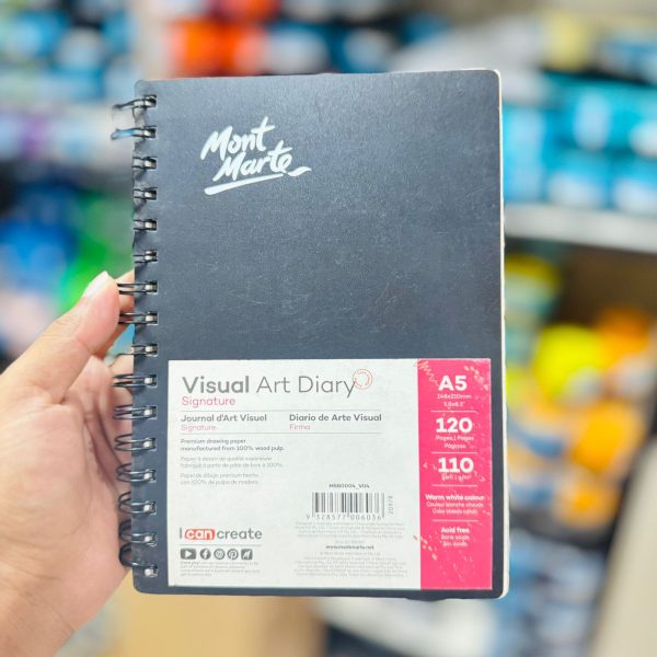 Mont Marte Visual Art Diary 110gsm A5 120 Page