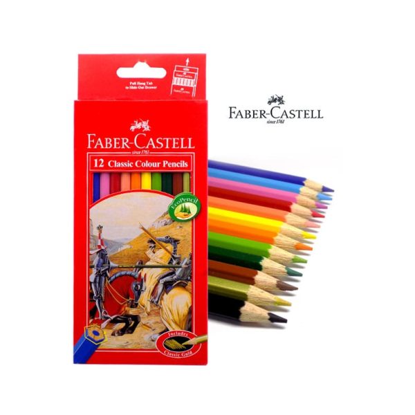 Faber Castell 12 Classic Colour Pencil Long