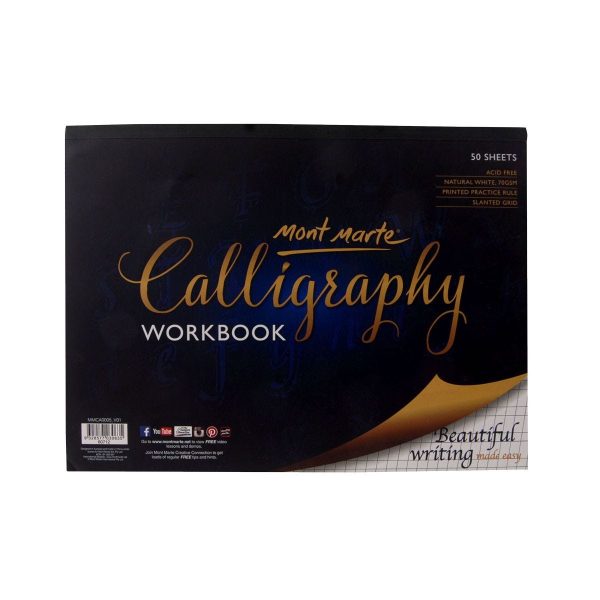 Mont Marte Calligraphy Workbook 22.9x30.5cm 50 Sheet