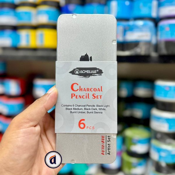 Acmeliae Artmate Charcoal Pencil Set 6pcs