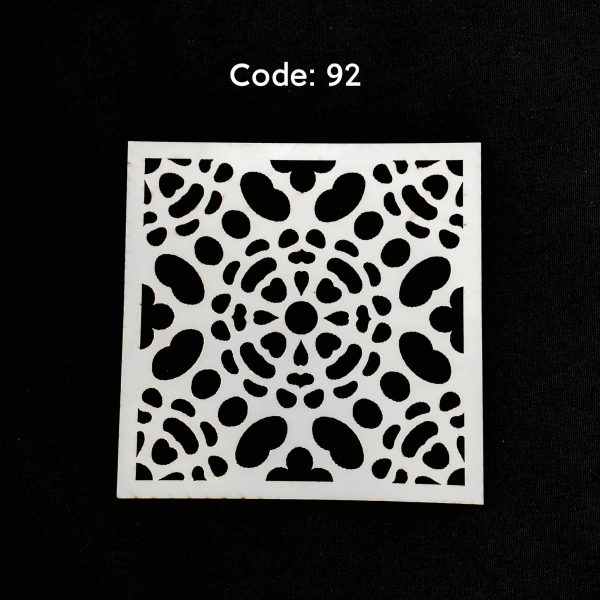 Stencil Code 92 (8x8 inch)