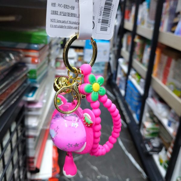 Cute Decorative Keychain (Pink Ball-Shaped)