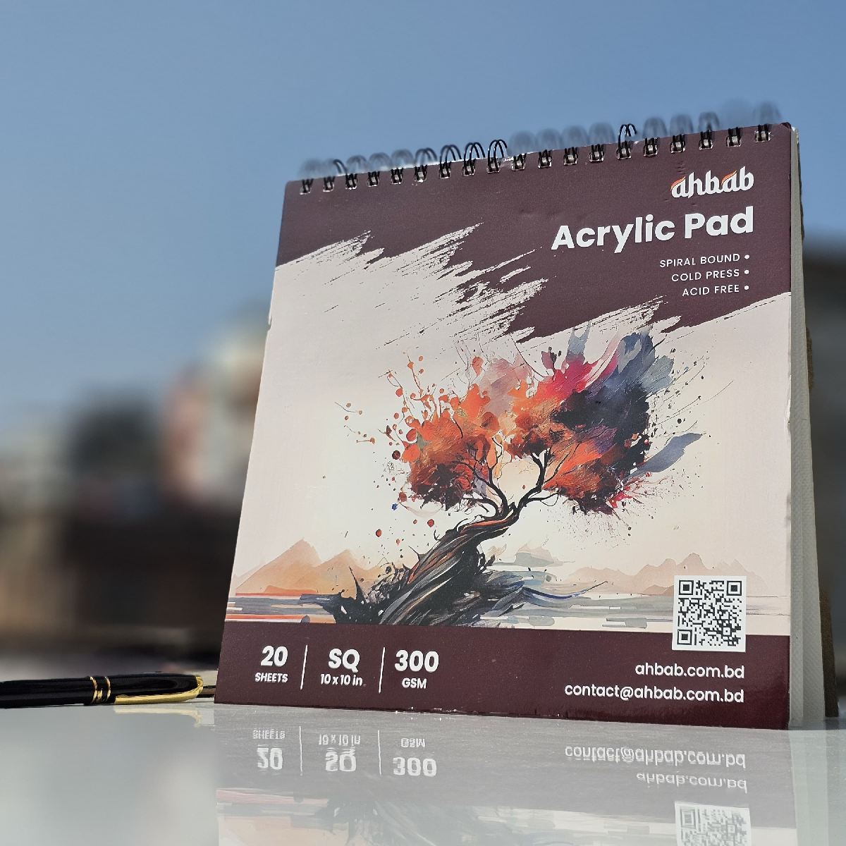 w9xYXXEeMMhnAe7BNZ1.jpg Ahbab Acrylic Pad Squre (10×10 inc) 20 Sheet - Image 1