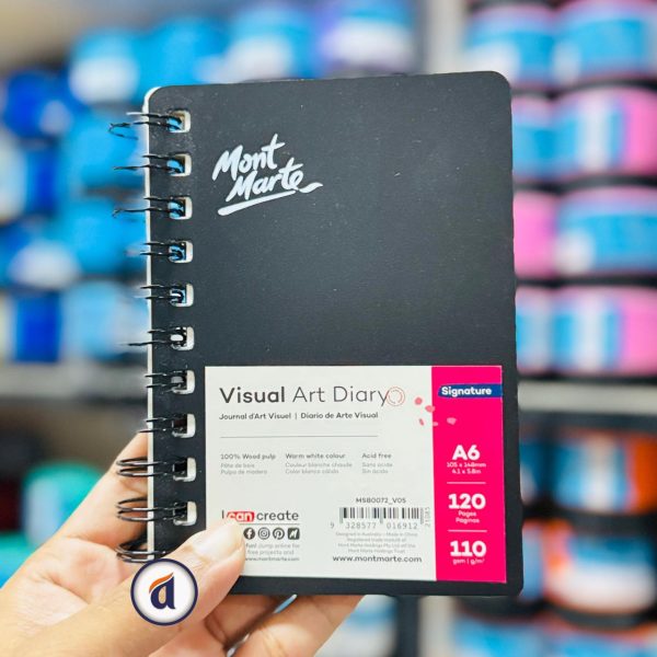 Mont Marte Visual Art Diary A6 120page 110gsm