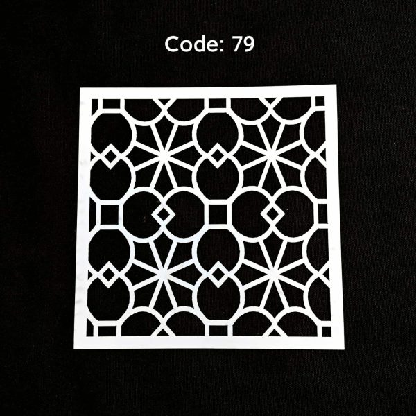 Stencil Code 79 (8x8 inch)